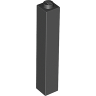 Lego kostka (kostička) 1x1x5, černá (4566308)